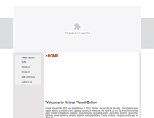Tablet Screenshot of kristalvisual.com.my